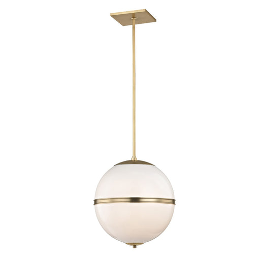 Truax 4 Light 16" Pendant in Aged Brass