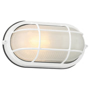 Nauticus Dual Mount Small Marine Grade Outdoor Bulkhead Light in White