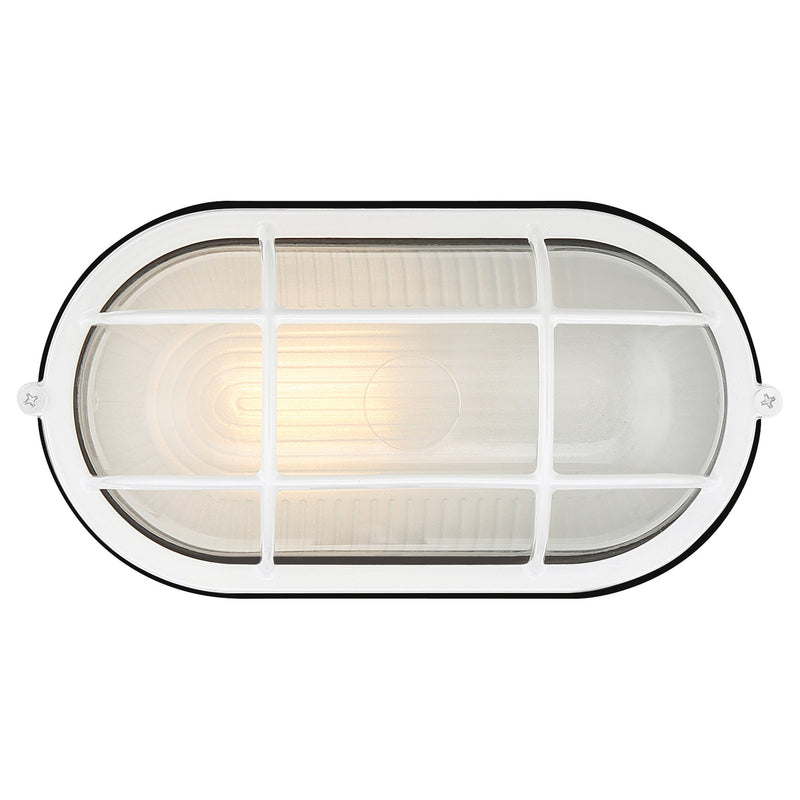 Nauticus Dual Mount Large Marine Grade Outdoor Bulkhead Light in White