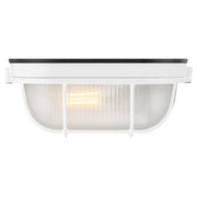 Nauticus Dual Mount Large Marine Grade Outdoor Bulkhead Light in White