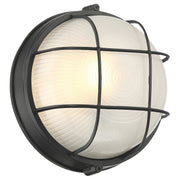 Nauticus Round Dual Mount 10" LED Outdoor Bulkhead Light in Black