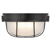 Nauticus Round Dual Mount 10" LED Outdoor Bulkhead Light in Black