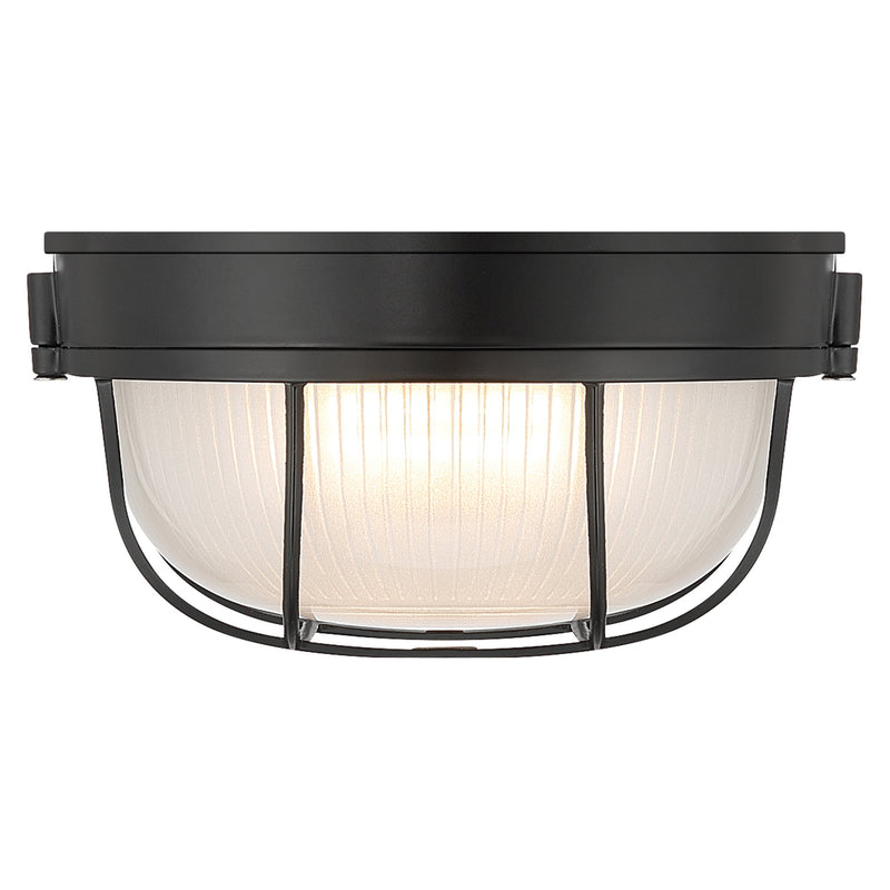 Nauticus Round Dual Mount 10" LED Outdoor Bulkhead Light in Black
