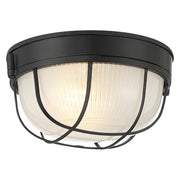Nauticus Round Dual Mount 10" LED Outdoor Bulkhead Light in Black