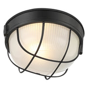 Nauticus Round Dual Mount 10" LED Outdoor Bulkhead Light in Black