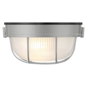 Nauticus Round Dual Mount 10" LED Outdoor Bulkhead Light in Satin