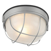 Nauticus Round Dual Mount 10" LED Outdoor Bulkhead Light in Satin