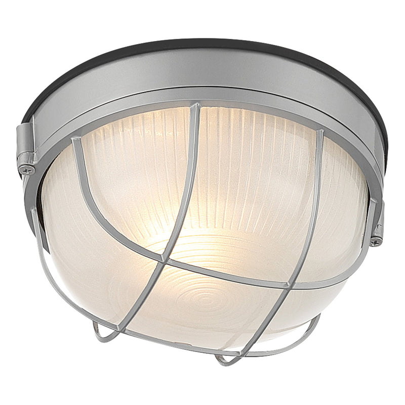 Nauticus Round Dual Mount 10" LED Outdoor Bulkhead Light in Satin