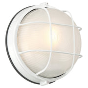 Nauticus Round Dual Mount 10" LED Outdoor Bulkhead Light in White