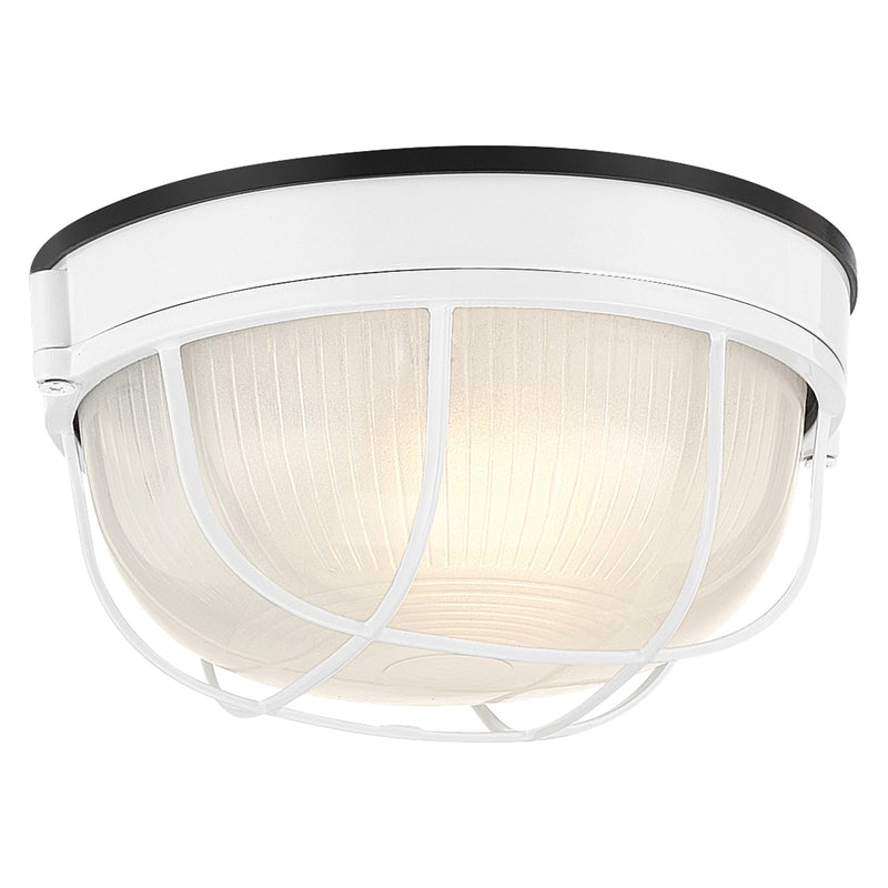Nauticus Round Dual Mount 10" LED Outdoor Bulkhead Light in White
