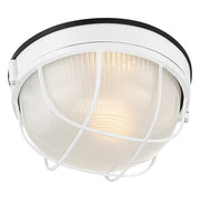 Nauticus Round Dual Mount 10" LED Outdoor Bulkhead Light in White
