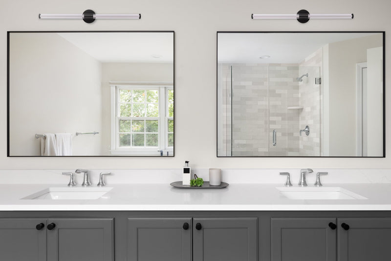 Contrast 34" LED Vanity in Flat Black