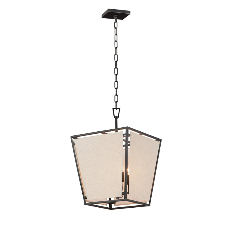 Montauk 4 Light 14" Pendant in Black
