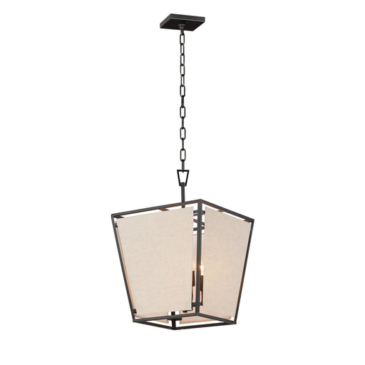 Montauk 4 Light 14" Pendant in Black