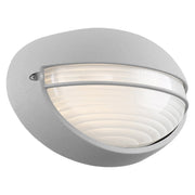 Clifton Oval LED Outdoor Bulkhead Light in Satin