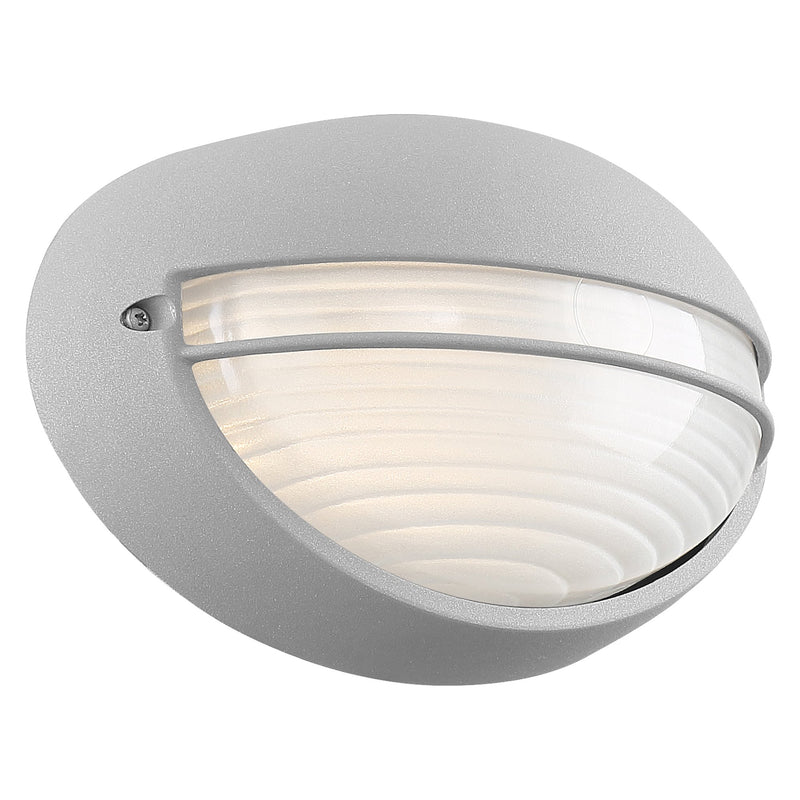 Clifton Oval LED Outdoor Bulkhead Light in Satin