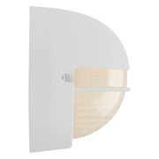 Clifton Oval LED Outdoor Bulkhead Light in White