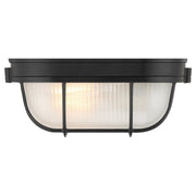 Nauticus Dual Mount Small Outdoor Bulkhead Light in Black