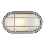 Nauticus Dual Mount Small Outdoor Bulkhead Light in Satin