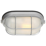 Nauticus Dual Mount Small Outdoor Bulkhead Light in Satin