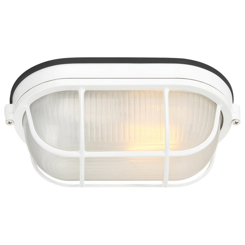 Nauticus Dual Mount Small Outdoor Bulkhead Light in White
