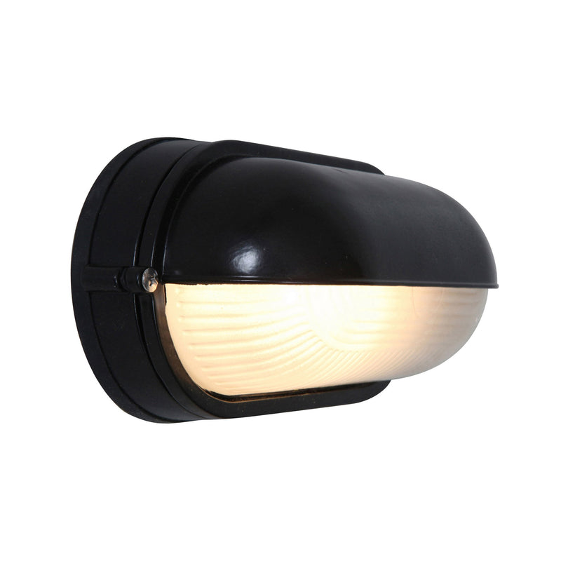 Nauticus Outdoor Bulkhead Light in Black