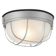 Nauticus Round Dual Mount 7" Outdoor Bulkhead Light in Satin
