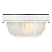 Nauticus Round Dual Mount 7" Outdoor Bulkhead Light in White