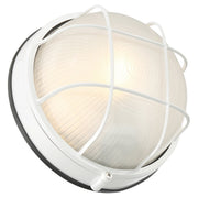 Nauticus Round Dual Mount 7" Outdoor Bulkhead Light in White