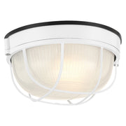 Nauticus Round Dual Mount 7" Outdoor Bulkhead Light in White