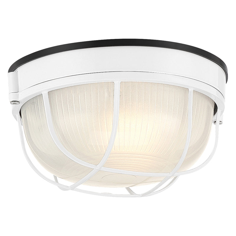 Nauticus Round Dual Mount 7" Outdoor Bulkhead Light in White