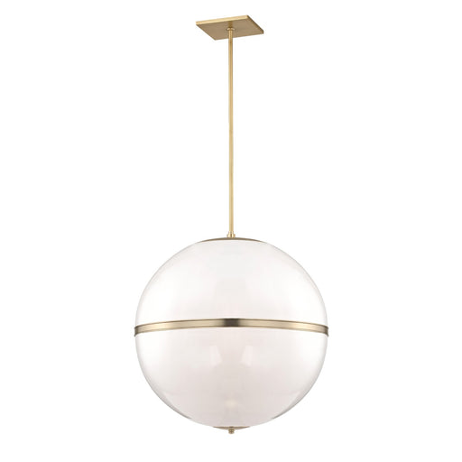 Truax 4 Light 30" Pendant in Aged Brass