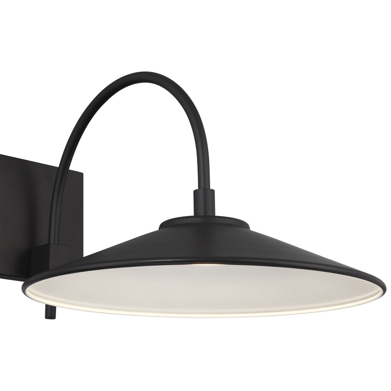 Camas 13" LED Outdoor Wall Sconce in Black