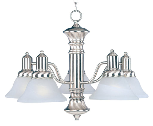 Newburg 5 Light Chandelier in Satin Nickel