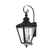 Cambridge 3-Light Large Outdoor Wall Lantern in Black