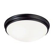 Hansen 3-Light Flush Mount in Matte Black
