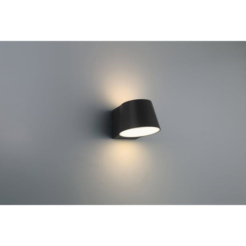 Ry LED Outdoor Wall Sconce in Black