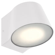 Ry LED Outdoor Wall Sconce in White