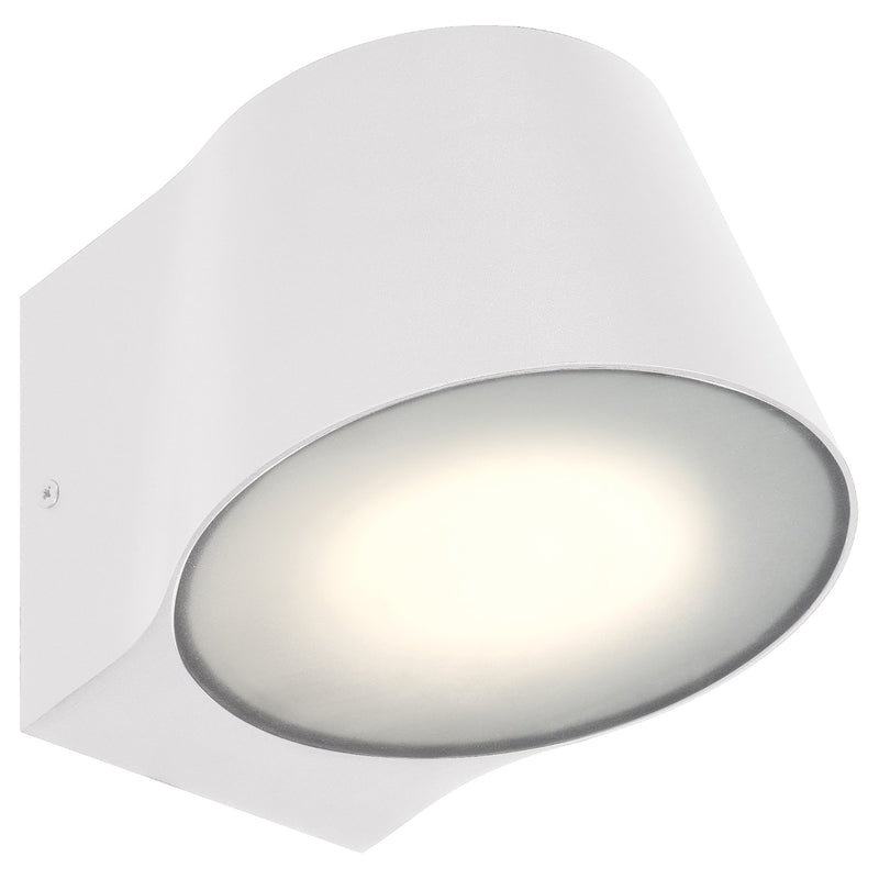 Ry LED Outdoor Wall Sconce in White