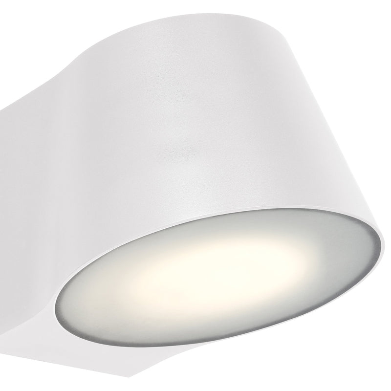 Ry LED Outdoor Wall Sconce in White