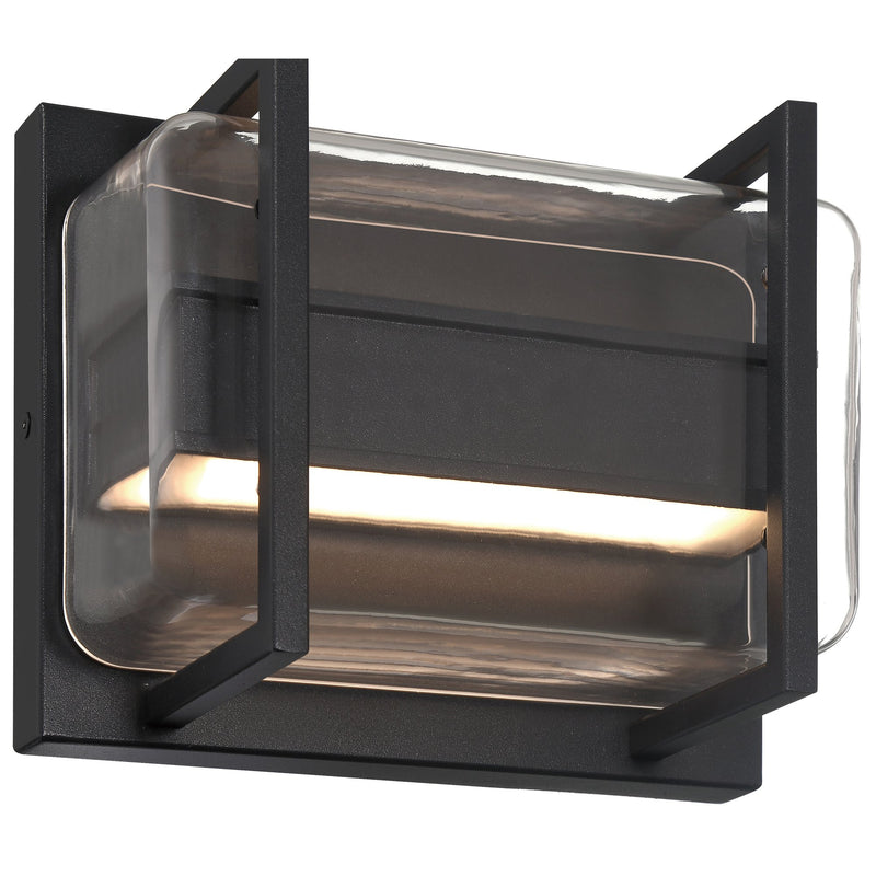 Dillon Bi-Directional LED Outdoor Wall Sconce in Black