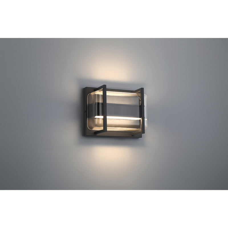 Dillon Bi-Directional LED Outdoor Wall Sconce in Black