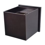 Square LED Outdoor Wall Washer in Bronze