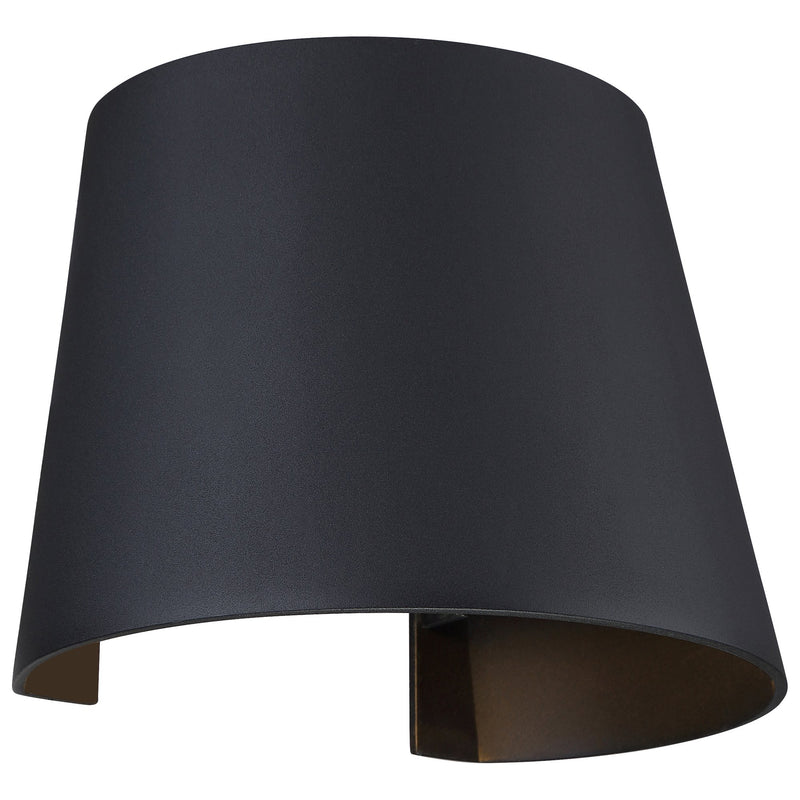 Square LED Outdoor Wall Washer in Black
