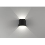 Square LED Outdoor Wall Washer in Black