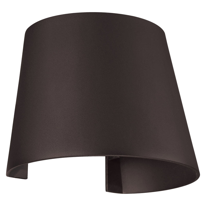 Square LED Outdoor Wall Washer in Bronze