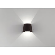 Square LED Outdoor Wall Washer in Bronze