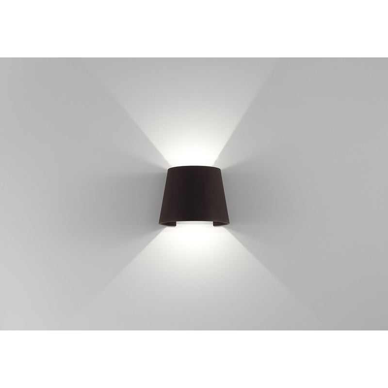 Square LED Outdoor Wall Washer in Bronze