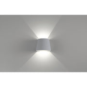 Square LED Outdoor Wall Washer in Satin