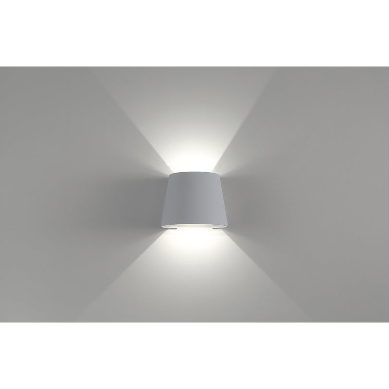 Square LED Outdoor Wall Washer in Satin